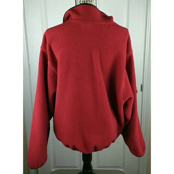 Woolrich Polartec red half button fleece, size XL - Picture 3 of 7